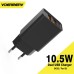 Зарядний пристрій Denmen 2xUSB 2.1A black (DC02-BK)