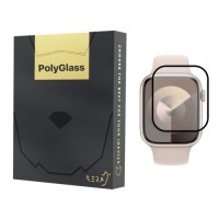 Скло захисне iLera PolyGlass 2.5D Apple Watch 7 41 mm Black (ILAWPG03)