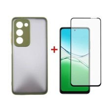 Чохол до мобільного телефона Dengos Oppo A5 4G Case Matte + Glass (Olive Green) (DG-KM-158)