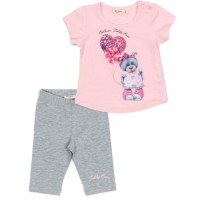Набір дитячого одягу Breeze з ведмедиком (13374-80G-pink)