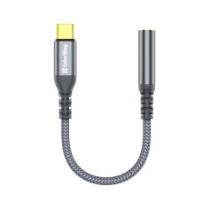 Перехідник USB-C to 3.5mm F 0.14m gray ColorWay (CW-AD-CJ)