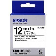 Стрічка для принтера етикеток Epson LK4WBN (C53S654021)