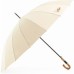Парасоля Krago тростина PRIME з дерев''яною ручкою бежева (umb-16-003)