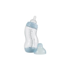 Пляшечка для годування Difrax S-bottle Wide антиколікова, силікон, 310 мл (737FE Blue)