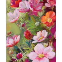 Картина по номерам Santi Літні квіти 40x50 см на підрамнику, алмазна (954449)
