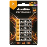 Батарейка AAA LR03 Alkaline 12pcs Blister Vinga (VJABAAA12)