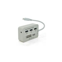 Концентратор Voltronic USB-C 3xUSB 3.0 + Card Reader 0.2m white (YT-TCA3H3+CR-W)