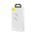 Дата кабель USB-C to Lightning 1.0m Cafule Metal PD 20W white Baseus (CATLJK-A02)