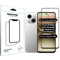 Скло захисне BeCover 10D Tecno Spark 40C 4G (KM4k) Black (714372)