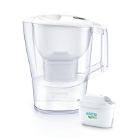 Фільтр-глечик Brita Aluna Memo MXPro 2.4л (1.4л очищеної води) з фільтр-картриджем 3шт, білий (1053054)