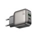 Зарядний пристрій BOROFONE BAS55A Absolute 1xUSB-C PD30W + 1xUSB QC3.0 Black (6941991116230)