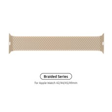 Ремінець до смарт-годинника Armorstandart Braided Solo Loop для Apple Watch 49/46/45/44/42 (Series 1-3) Beige Size 8 (160 mm) (ARM64905)