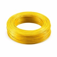 Кабель силовий MYSUN гнучкий, мідний, бухта 610м YELLOW (24AWG-YL)