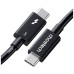 Дата кабель USB-C to USB-C 1.0m Thunderbolt 5 Intel certified Choetech (A3011)