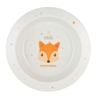 Тарілка дитяча Canpol babies CUTE ANIMALS мисочка пластикова, помаранчева (4/412_ora)