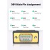 Кабель для передачі даних USB to COM M 3.0m DB9 RS-232 CR104 black Ugreen (20223)