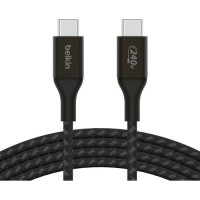 Дата кабель USB-C to USB-C 1.0m 240W Black Belkin (CAB015BT1MBK)