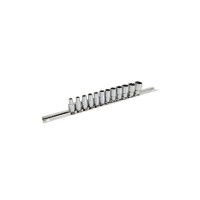 Набір головок Toptul на планці 12-гранні 1/4" 12шт. 4-13мм (GAAQ0801U-12)