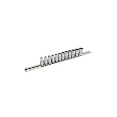 Набір головок Toptul на планці 12-гранні 1/4" 12шт. 4-13мм (GAAQ0801U-12)