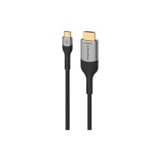 Кабель мультимедійний USB-C to HDMI 1.8m grey Promate (mediacord-8k.grey)