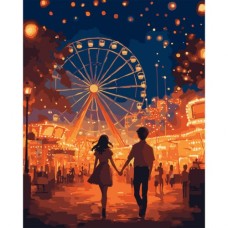 Картина по номерам Santi Перше побачення 40х50 см LED підсв (956645)