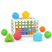 Розвиваюча іграшка Iggy Ziggy сортер Куб з фігурками (3858894673025)