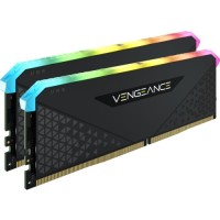 Модуль пам'яті для комп'ютера DDR4 32GB (2x16GB) 3600 MHz Vengeance RGB RS Black Corsair (CMG32GX4M2D3600C18)