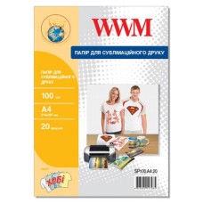 Фотопапір WWM A4 Sublimation, 100г, 20с (SP100.A4.20)