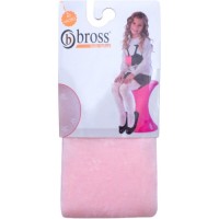 Колготки дитячі Bross з квіточками (7593-134G-pink)