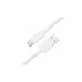 Дата кабель USB 2.0 AM to USB-C 1.2m 3A white Acefast (6974316284260)