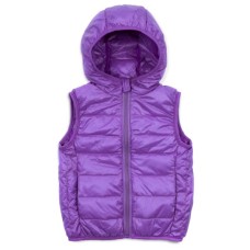 Жилет дитячий Kurt пуховий з капюшоном (V-HT-580T-160-violet)