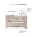Дитячий манеж Kinderkraft с пеленатором Joy 2 Beige (5902533925162)