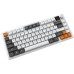 Клавіатура Ajazz AF82 Wireless/Bluetooth/USB UA Gray/White/Orange (AF82-GWO)