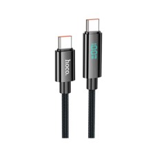 Дата кабель USB-C to USB-C 1.0m Benefit with display 100W U141 black HOCO (6942007611930)