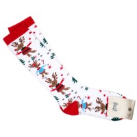 Шкарпетки BNM махрові новорічні (M1C0501-0035-1-white)