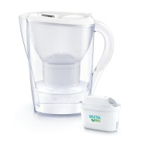 Фільтр-глечик Brita Marella Memo MXPro 2.4л (1.4л води) з фільтр-картриджем, білий (1052789)