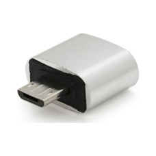 Перехідник USB 2.0 AF to Micro 5P M OTG silver Voltronic (YT-AF/M)