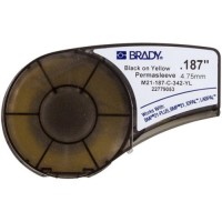 Стрічка для принтера етикеток Brady термозбіжна трубка, 1.57 - 3.81 мм, Black on Yellow (M21-187-C-342-YL)