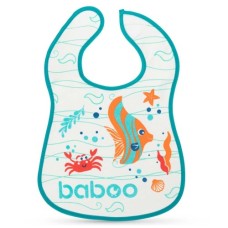 Слинявчик Baboo бавовняний Sea Life, 3+ місяців (білий) (11-010)