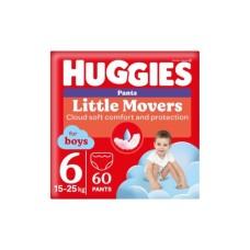 Підгузки Huggies Little Movers/Pants 6 (15-25 кг) Box для хлопчиків 60 шт (5029053564142)