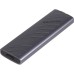 Кишеня зовнішня Maxxter USB-C USB 3.2 Gen2 M.2 NVMe PCI-E 10Gbps aluminum black (EHDE-2280S-01)