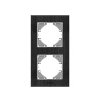Рамка Videx BINERA чорний алюміній 2 пости (VF-BNFRA2V-B)