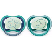 Пустушка Philips AVENT Ultra Air Нічна 6-18 міс 2 шт (SCF376/13)