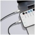 Дата кабель USB-C to Lightning 2.0m Cafule Metal PD 20W black Baseus (CATLJK-B01)