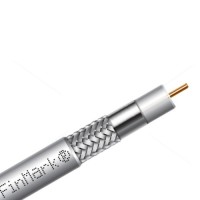 Кабель телевізійний FinMark RG-690, CU, double shielding, 100м (F690BVcu-WB_100_white)