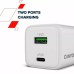 Зарядний пристрій Canyon CU45AC GaN 45W 1xPD 1xQC EU White (CNS-CUW45AC)