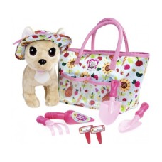 М'яка іграшка Chi Chi Love Собачка Щасливе садівництво з сумочкою та аксесуарами 20 см (5890023)