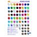 Набір для творчості Hama Midi термомозаїка, набір кольорових намистин 3000 шт. 50 кольорів (209-68)