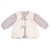 Набір дитячого одягу Luvena Fortuna для дівчаток: кофточка, штанці і хутряна жилетка (G8234.R.9-12)