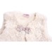 Набір дитячого одягу Luvena Fortuna для дівчаток: кофточка, штанці і хутряна жилетка (G8234.R.9-12)